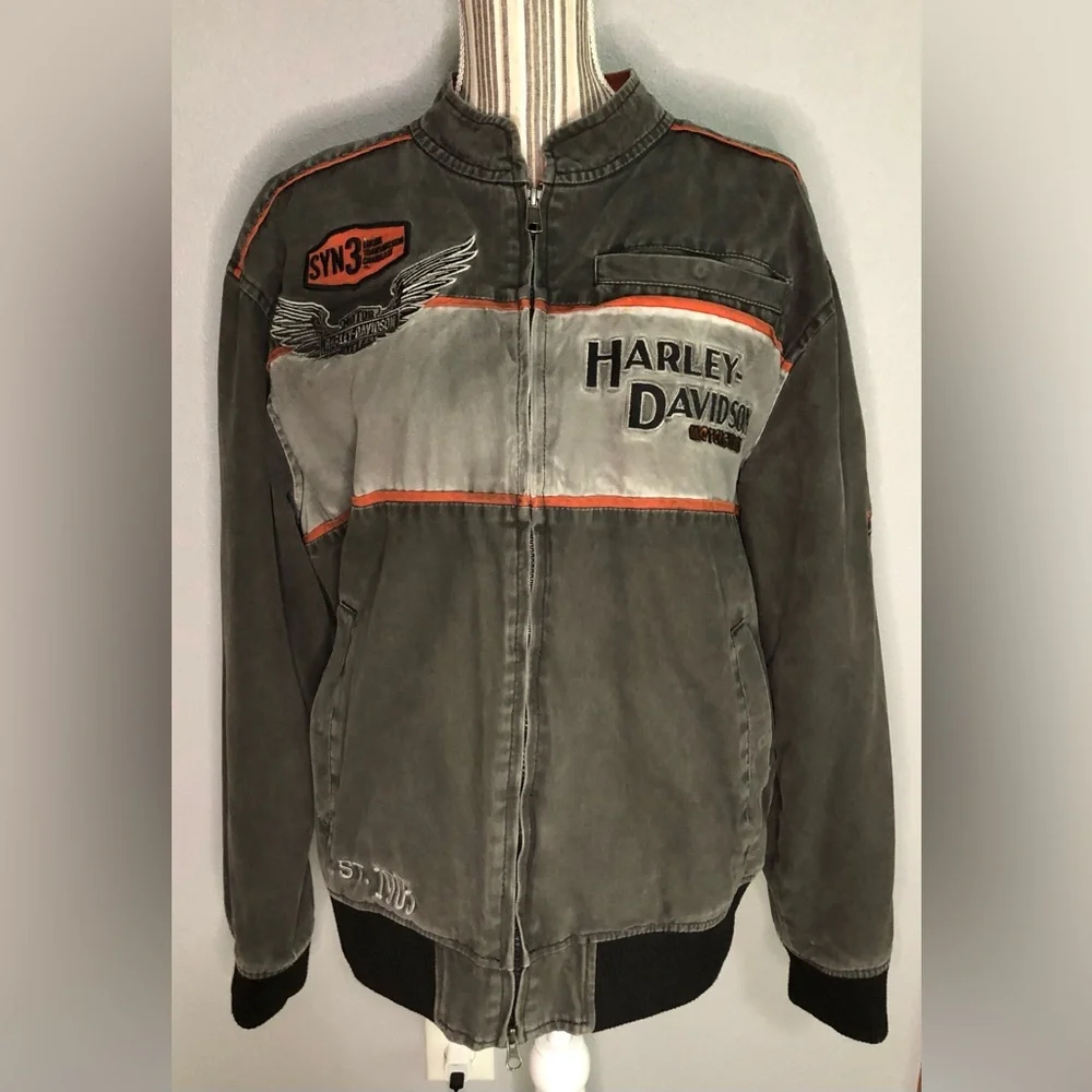 Harley Davidson Riders Stadium Jacket men’s size M - Picture 1 of 12